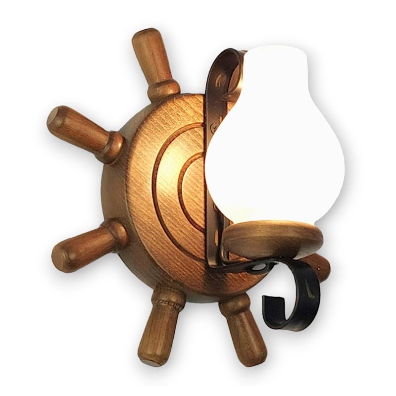 Brilagi - Vägglampa TIMONA 1xE14/40W/230V bok/valnöt