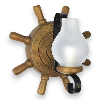 Brilagi - Vägglampa TIMONA 1xE14/40W/230V bok/valnöt