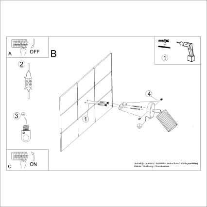 Brilagi - Väggspotlight CRESTO 1xGU10/10W/230V grädde