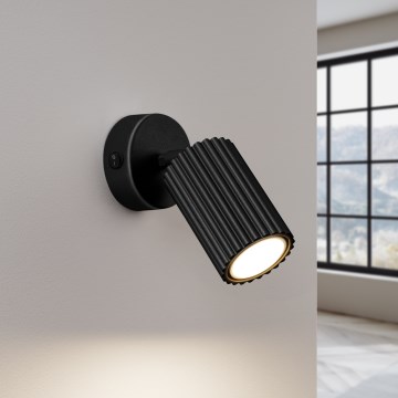 Brilagi - Väggspotlight CRESTO 1xGU10/10W/230V svart