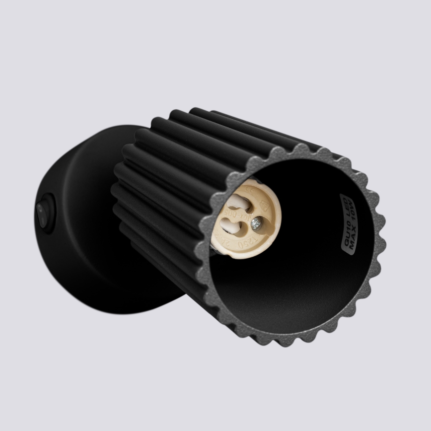 Brilagi - Väggspotlight CRESTO 1xGU10/10W/230V svart