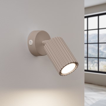 Brilagi - Väggspotlight CRESTO 1xGU10/10W/230V taupe