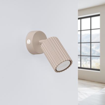Brilagi - Väggspotlight CRESTO 1xGU10/10W/230V taupe
