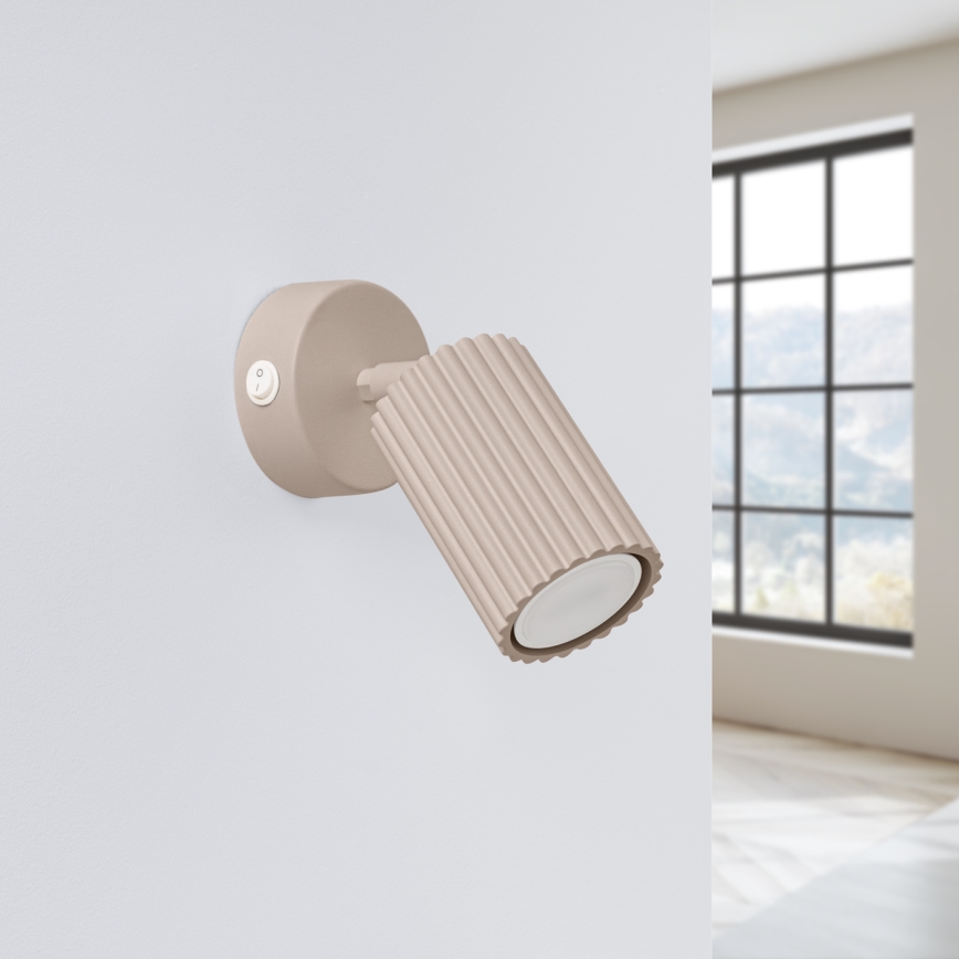 Brilagi - Väggspotlight CRESTO 1xGU10/10W/230V taupe