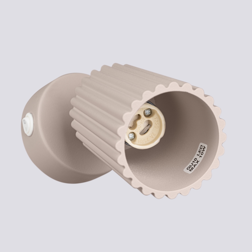Brilagi - Väggspotlight CRESTO 1xGU10/10W/230V taupe