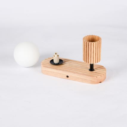 Brilagi - Väggspotlight MODERN WOOD 1xG9/5W/230V + 1xGU10/8W i gummiträ