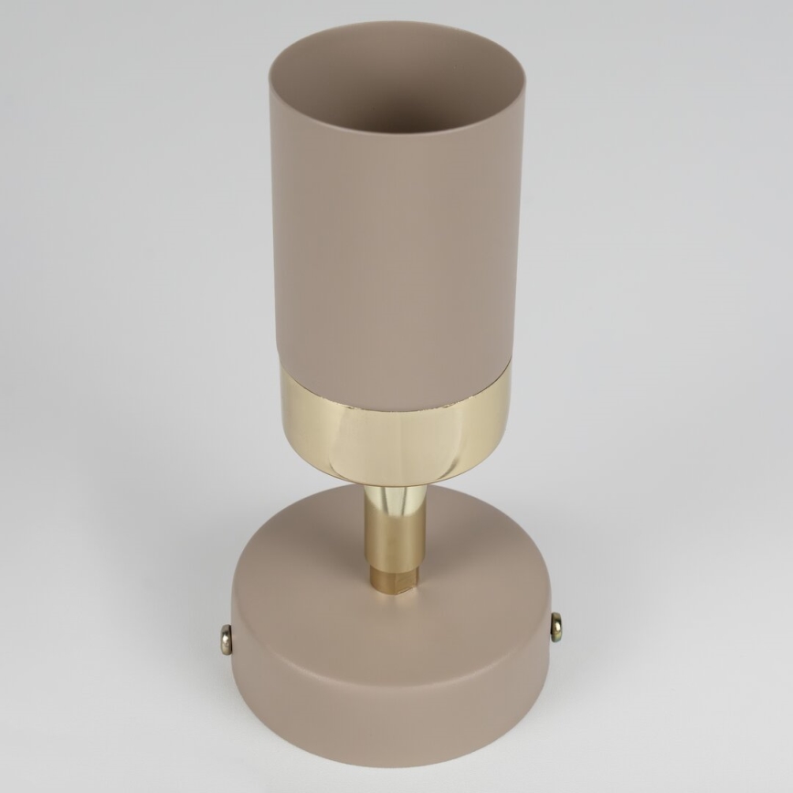Brilagi - Väggspotlight POKER 1xGU10/25W/230V beige/guld