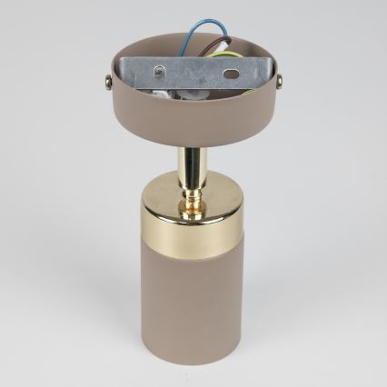 Brilagi - Väggspotlight POKER 1xGU10/25W/230V beige/guld