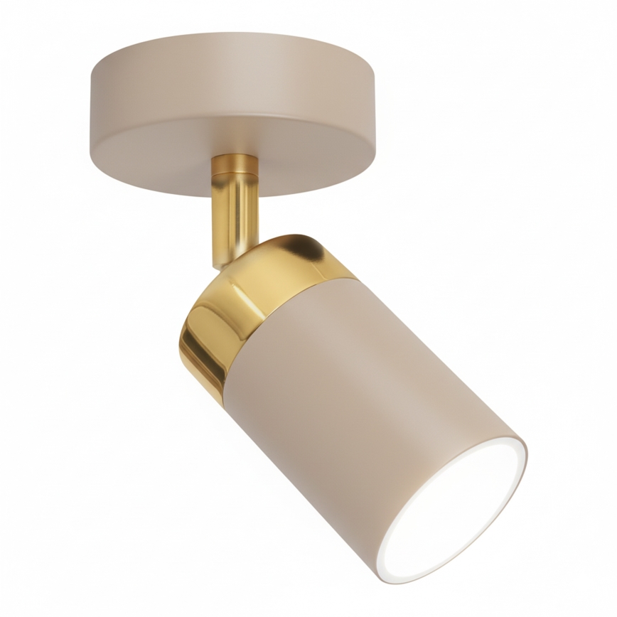 Brilagi - Väggspotlight POKER 1xGU10/25W/230V beige/guld