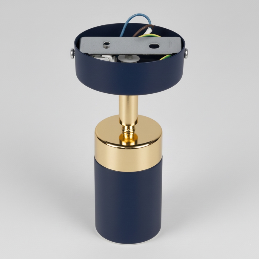 Brilagi - Väggspotlight POKER 1xGU10/25W/230V blå/guld