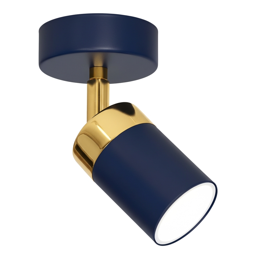 Brilagi - Väggspotlight POKER 1xGU10/25W/230V blå/guld