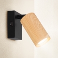 Brilagi - Väggspotlight SELE 1xGU10/30W/230V svart/ekdekor