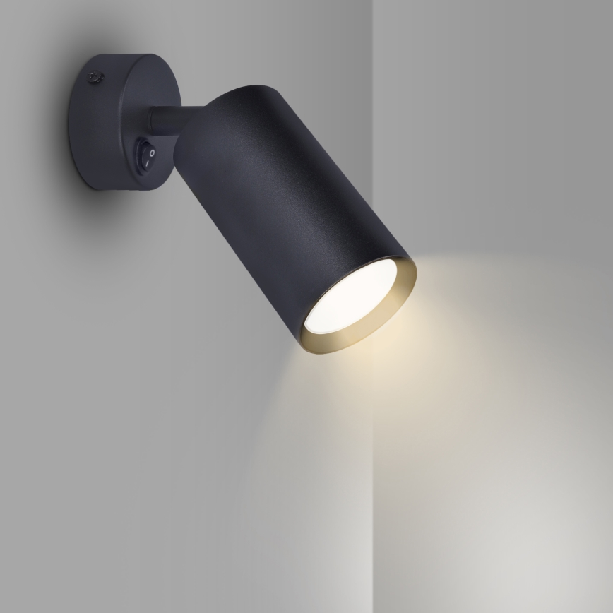 Brilagi - Väggspotlight SELE 1xGU10/30W/230V svart