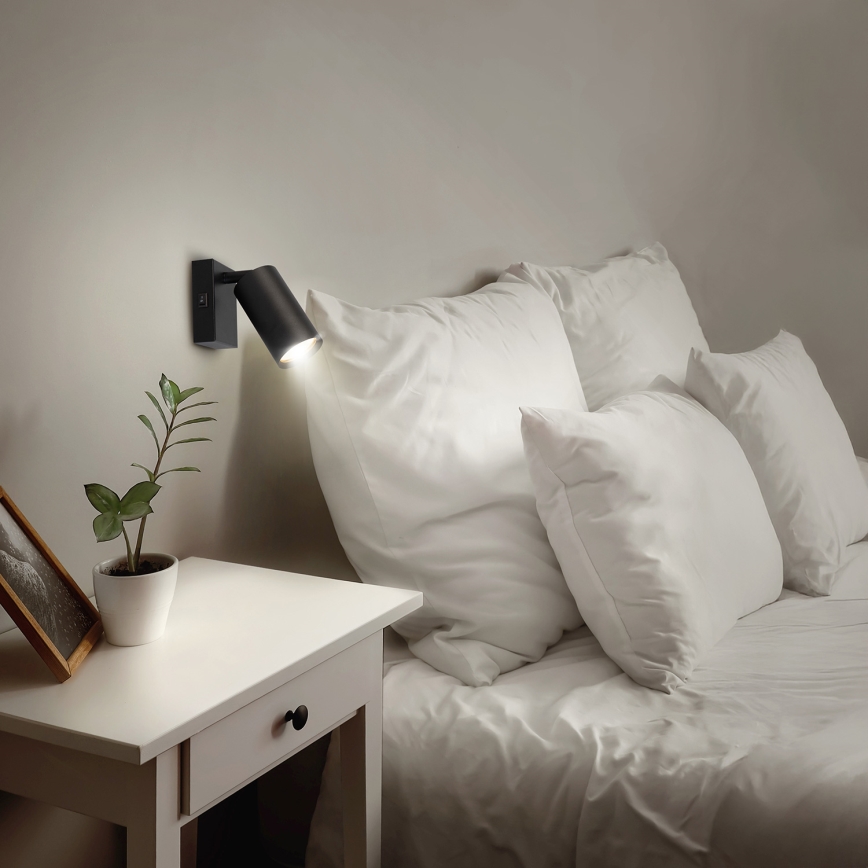 Brilagi - Väggspotlight SELE 1xGU10/30W/230V svart