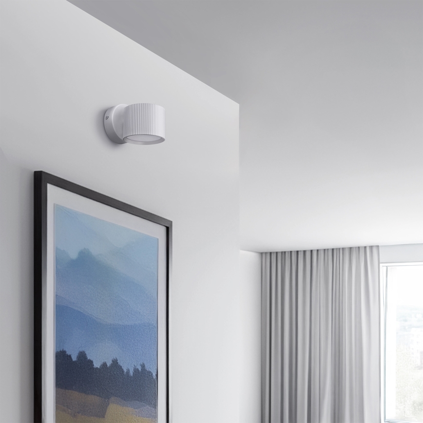 Brilagi - Väggspotlight STRIPY 1xGX53/15W/230V vit