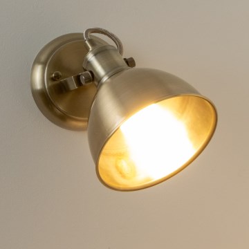 Brilagi - Väggspotlight TECHNO 1xE27/60W/230V brons