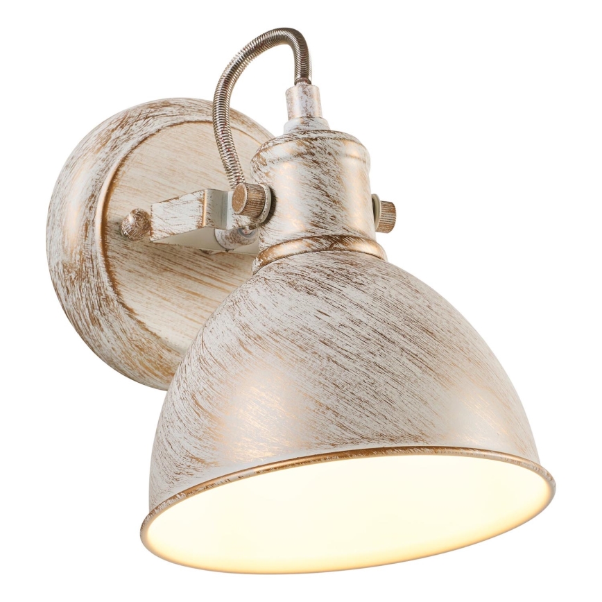 Brilagi - Väggspotlight TECHNO 1xE27/60W/230V grädde/patina