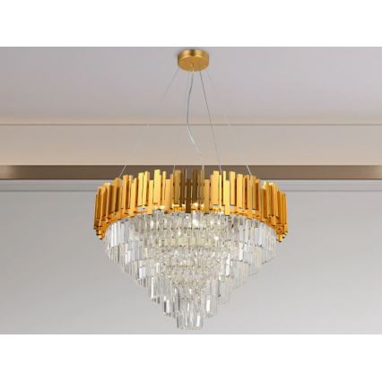 Brilagi - Vajerupphängd taklampa PLAZA 11xE14/40W/230V