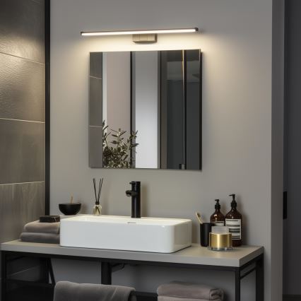 Brilagi - 3-i-1 LED-belysning för badrumsspegel VESTRA LED/12W/230V 60 cm IP44 svart