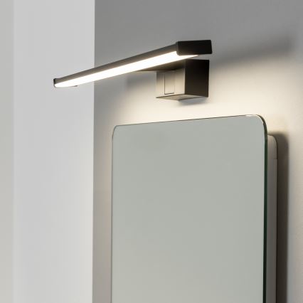 Brilagi - 3-i-1 LED-belysning för badrumsspegel VESTRA LED/12W/230V 60 cm IP44 svart