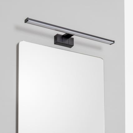 Brilagi - 3-i-1 LED-belysning för badrumsspegel VESTRA LED/12W/230V 60 cm IP44 svart