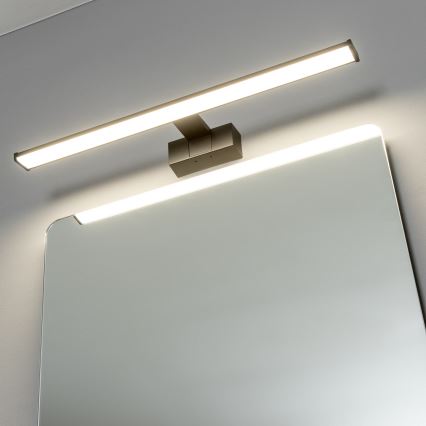 Brilagi - 3-i-1 LED-belysning för badrumsspegel VESTRA LED/12W/230V 60 cm IP44 svart