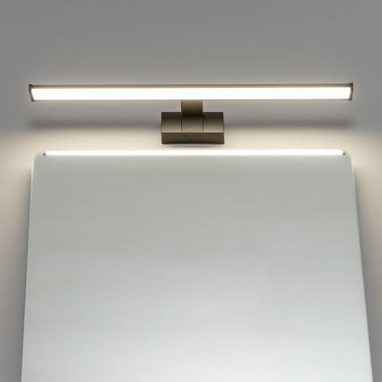 Brilagi - 3-i-1 LED-belysning för badrumsspegel VESTRA LED/12W/230V 60 cm IP44 svart