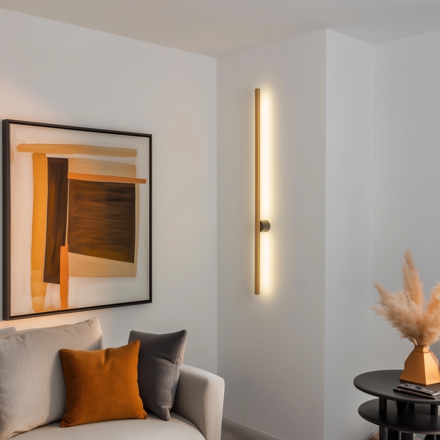 Brilagi - LED Vägglampa WOODY LINE LED/12W/230V 120 cm ek