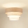 Brilagi - Ytmonterad ljuskrona ALASKA LUNETA 1xE27/15W/230V diameter 45 cm grå/grädde