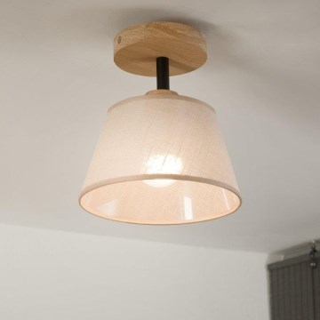 Brilagi - Ytmonterad ljuskrona ANTHONY 1xE14/60W/230V ek/beige