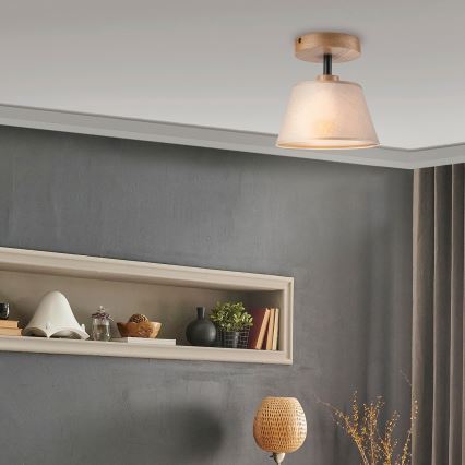 Brilagi - Ytmonterad ljuskrona ANTHONY 1xE14/60W/230V ek/beige