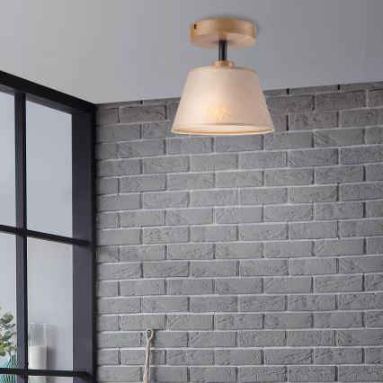 Brilagi - Ytmonterad ljuskrona ANTHONY 1xE14/60W/230V ek/beige