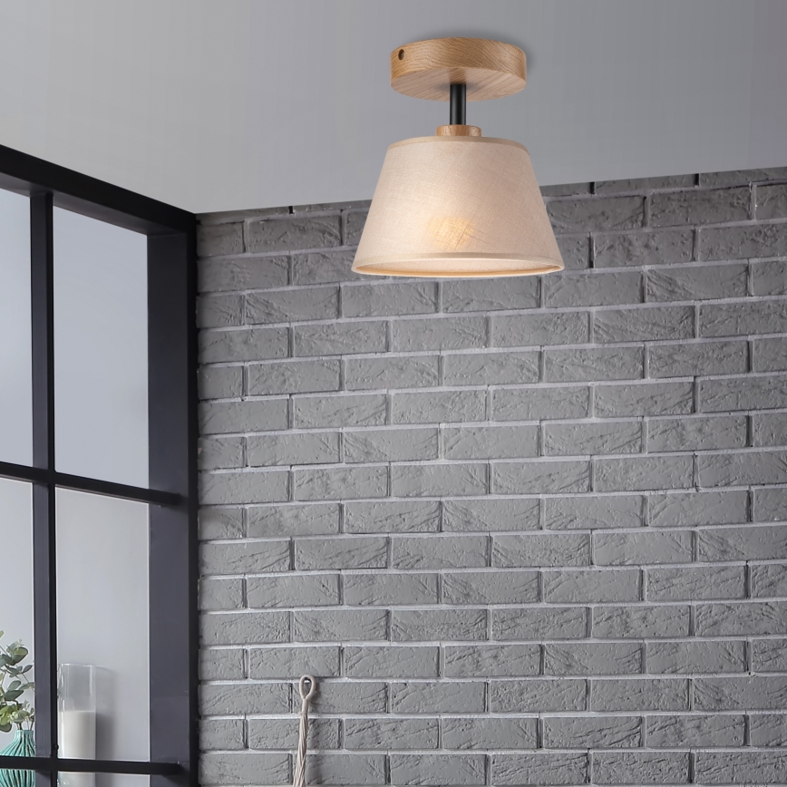 Brilagi - Ytmonterad ljuskrona ANTHONY 1xE14/60W/230V ek/beige