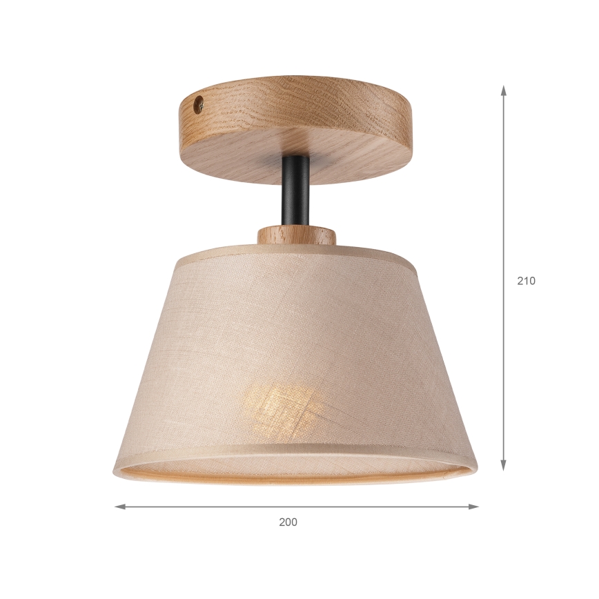 Brilagi - Ytmonterad ljuskrona ANTHONY 1xE14/60W/230V ek/beige