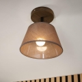 Brilagi - Ytmonterad ljuskrona ANTHONY 1xE14/60W/230V ek/brun