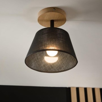 Brilagi - Ytmonterad ljuskrona ANTHONY 1xE14/60W/230V ek/svart