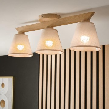 Brilagi - Ytmonterad ljuskrona ANTHONY 3xE14/40W/230V ek/beige