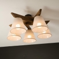 Brilagi - Ytmonterad ljuskrona ANTHONY 5xE14/40W/230V ek/beige