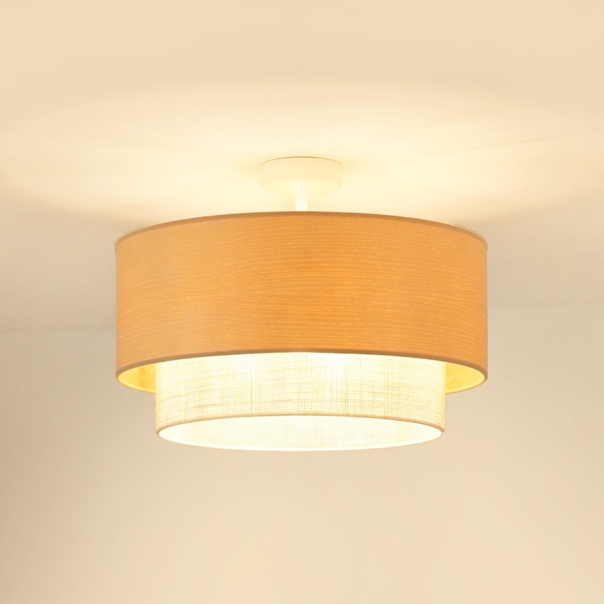 Brilagi - Ytmonterad ljuskrona ARIZONA BOHO 1xE27/15W/230V diameter 45 cm grädde/beige