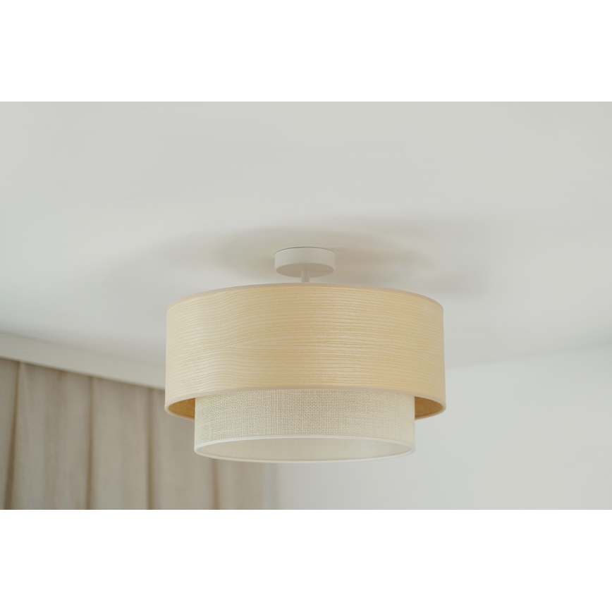 Brilagi - Ytmonterad ljuskrona ARIZONA BOHO 1xE27/15W/230V diameter 45 cm grädde/beige