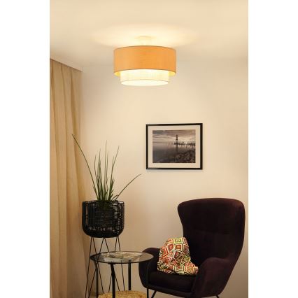 Brilagi - Ytmonterad ljuskrona ARIZONA BOHO 1xE27/15W/230V diameter 45 cm grädde/beige
