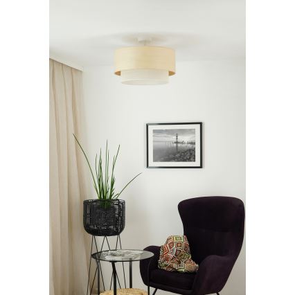 Brilagi - Ytmonterad ljuskrona ARIZONA BOHO 1xE27/15W/230V diameter 45 cm grädde/beige