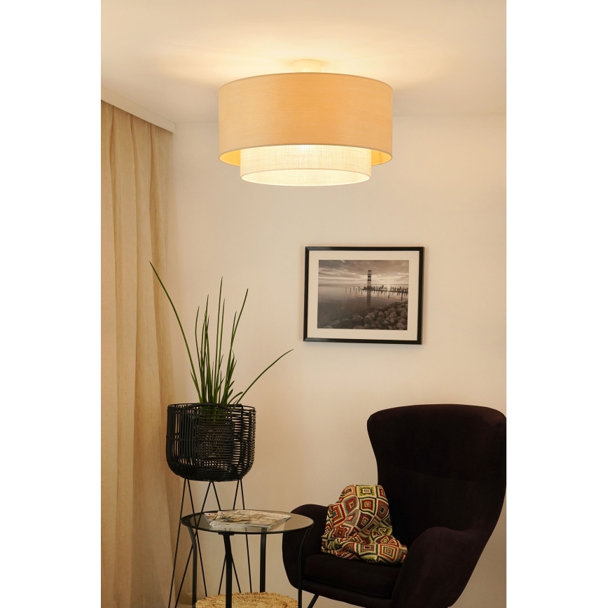 Brilagi - Ytmonterad ljuskrona ARIZONA BOHO 1xE27/15W/230V diameter 60 cm beige