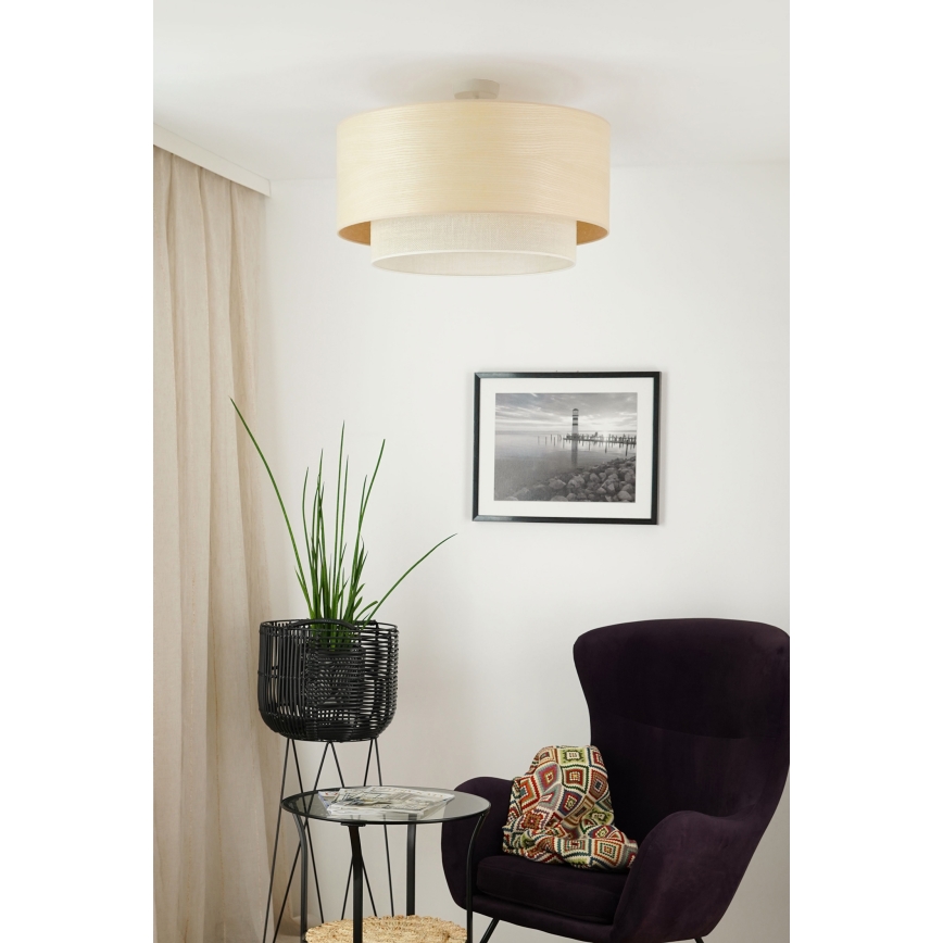 Brilagi - Ytmonterad ljuskrona ARIZONA BOHO 1xE27/15W/230V diameter 60 cm beige