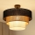 Brilagi - Ytmonterad ljuskrona ASPEN LUNETA 1xE27/15W/230V diameter 45 cm svart/beige/grädde