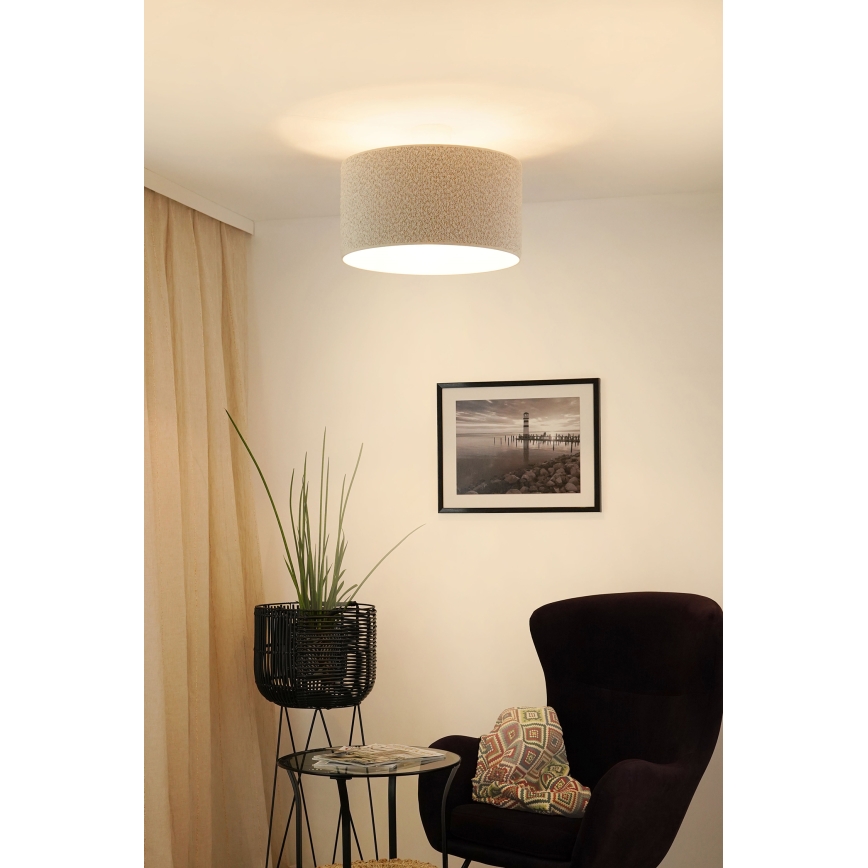 Brilagi - Ytmonterad ljuskrona BOUCLE ROLLER 1xE27/15W/230V diameter 45 cm grädde