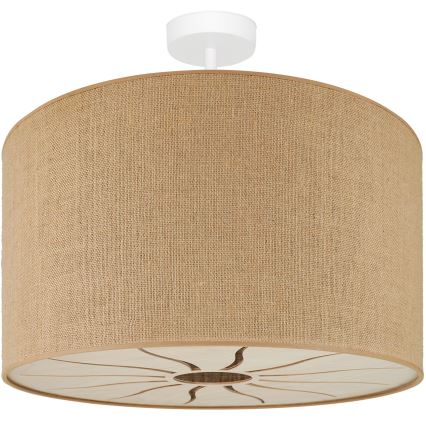 Brilagi - Ytmonterad ljuskrona COUNTRY ROLLER 1xE27/15W/230V diameter 45 cm beige