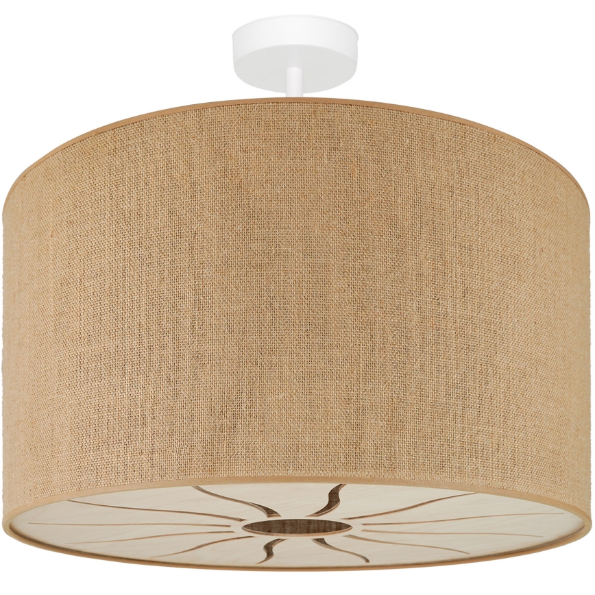 Brilagi - Ytmonterad ljuskrona COUNTRY ROLLER 1xE27/15W/230V diameter 45 cm beige