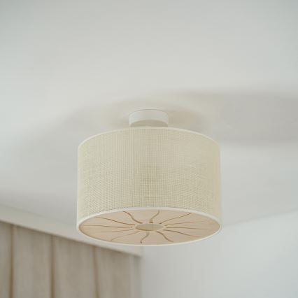 Brilagi - Ytmonterad ljuskrona COUNTRY ROLLER 1xE27/15W/230V diameter 45 cm grädde