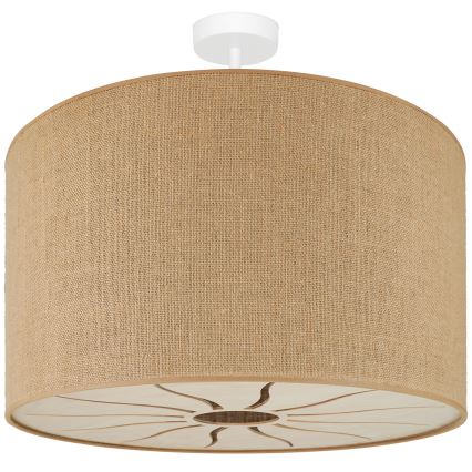 Brilagi - Ytmonterad ljuskrona COUNTRY ROLLER 1xE27/15W/230V diameter 50 cm beige